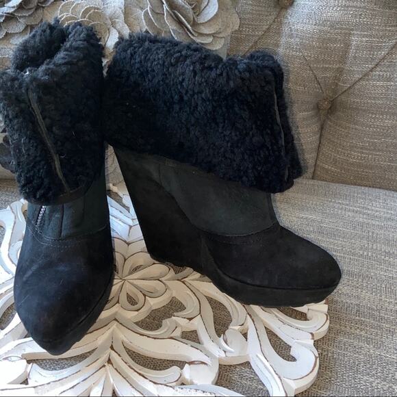 Ash Wedge Heel Ankle Boots Women’s 38 US 7 - Picture 1 of 7